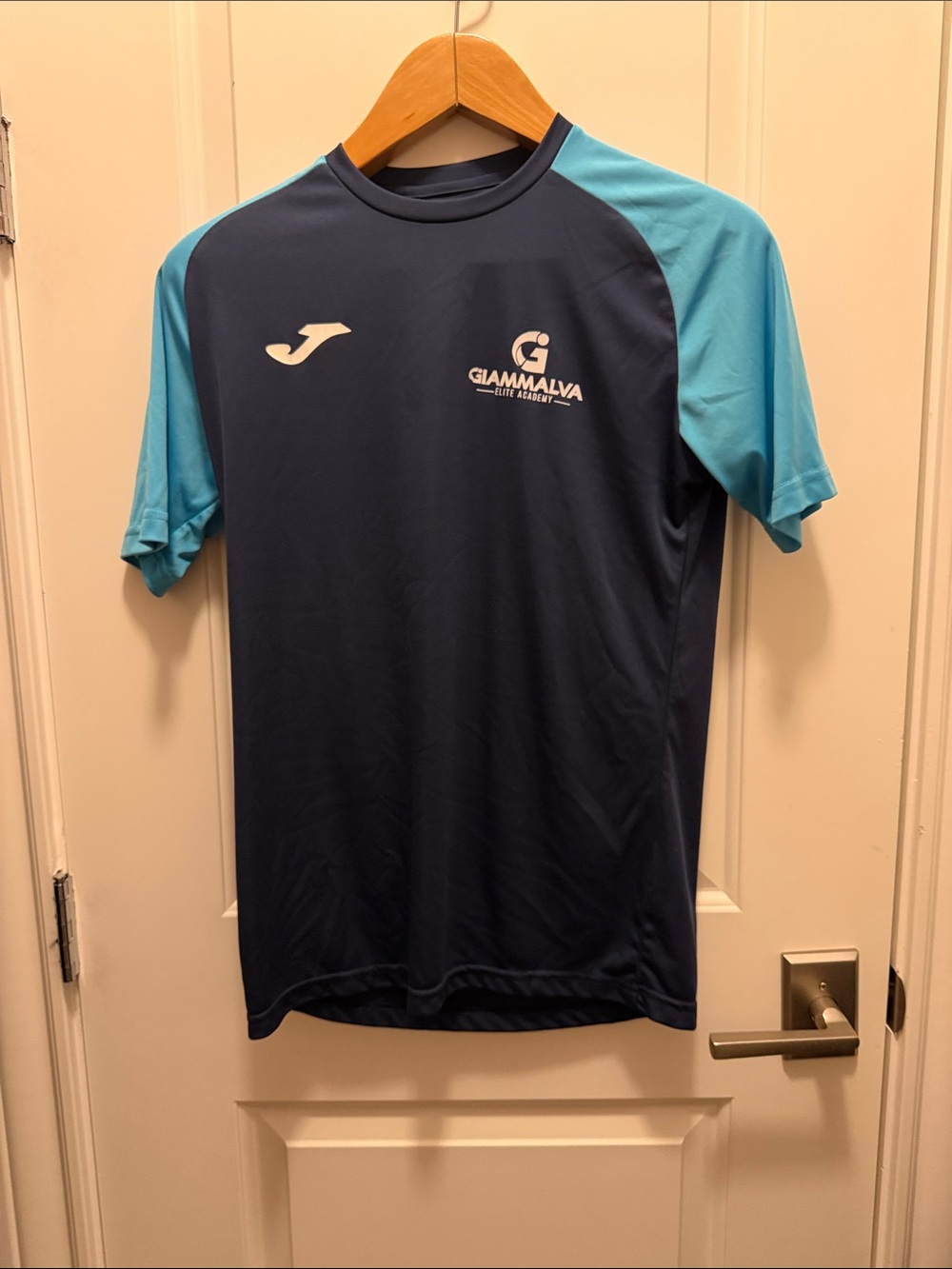 Joma Navy and Light Blue Short-Sleeve Athletic Jersey